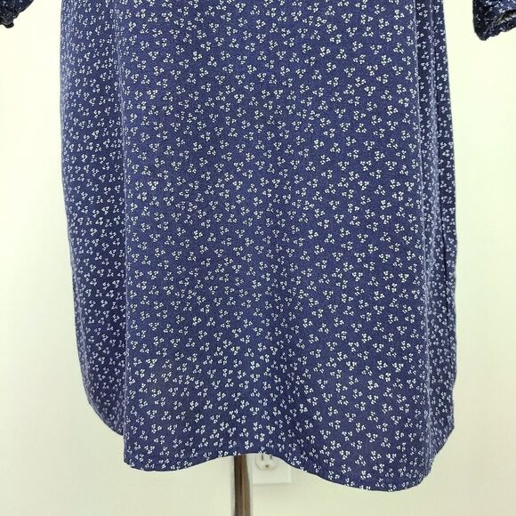 old Navy Long Sleeve Navy Blue Print Mini Dress XS - Picture 4 of 15